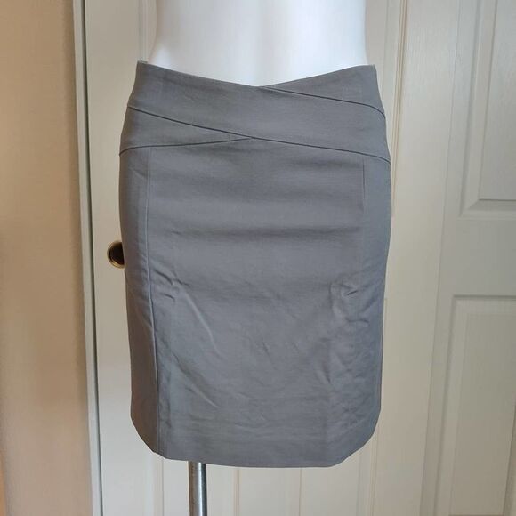 Banana Republic stretch crossover career A-line skirt sz 4 - Picture 1 of 7
